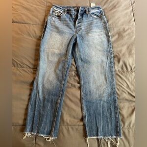 Abercrombie & Fitch Simone High Rise Ankle Straight Jeans